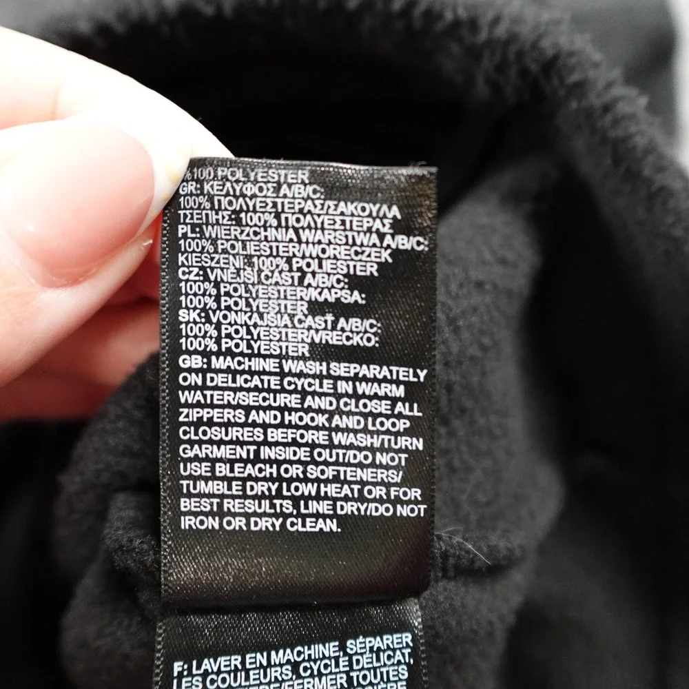 The North Face Jacket Mens Large Black Fleece Half Zip Pullover Sweatshirt